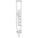 Dispensing Burette with Glass Stopcock & Key 1000ml  x 5ml 